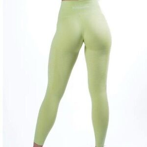 Seamless High-Waist Workout Leggings - Light Lime alphalete